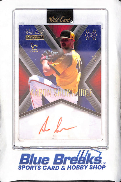 2024 Wild Card Matte Chase - Aaron Shortridge 0 Autograph - X-Plode - 5/6 - Baseball - #MXPA-AS