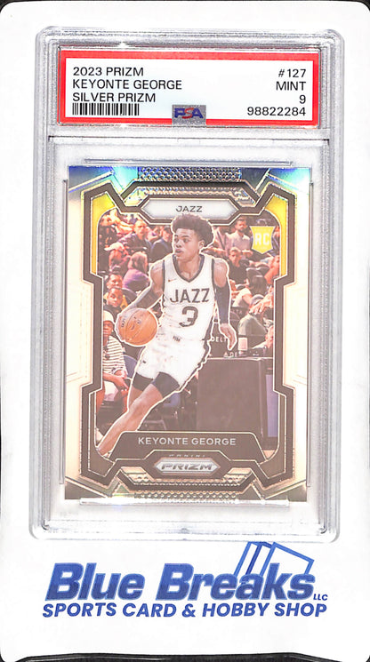 2023 Prizm - Keyonte George - Silver Prizm - PSA 9 - Utah Jazz - Basketball - #127