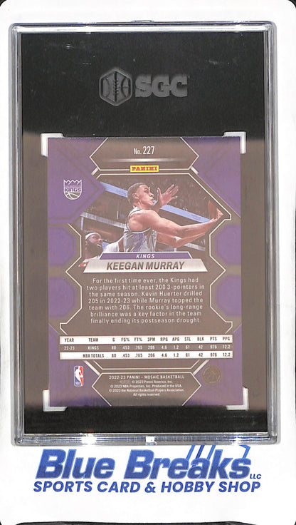 2022-23 Panini Mosaic - Keegan Murray - RC - SGC 10 - Sacramento Kings - Basketball - #227