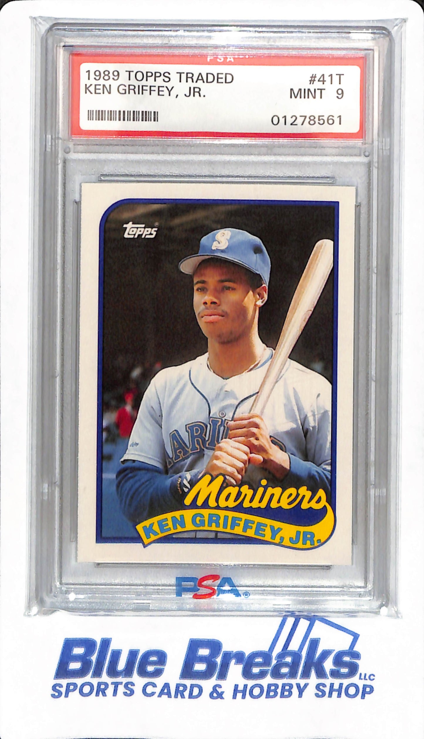 1989 Topps Traded - Ken Griffey Jr - # 41T - PSA 9 - Seattle Mariners - Baseball