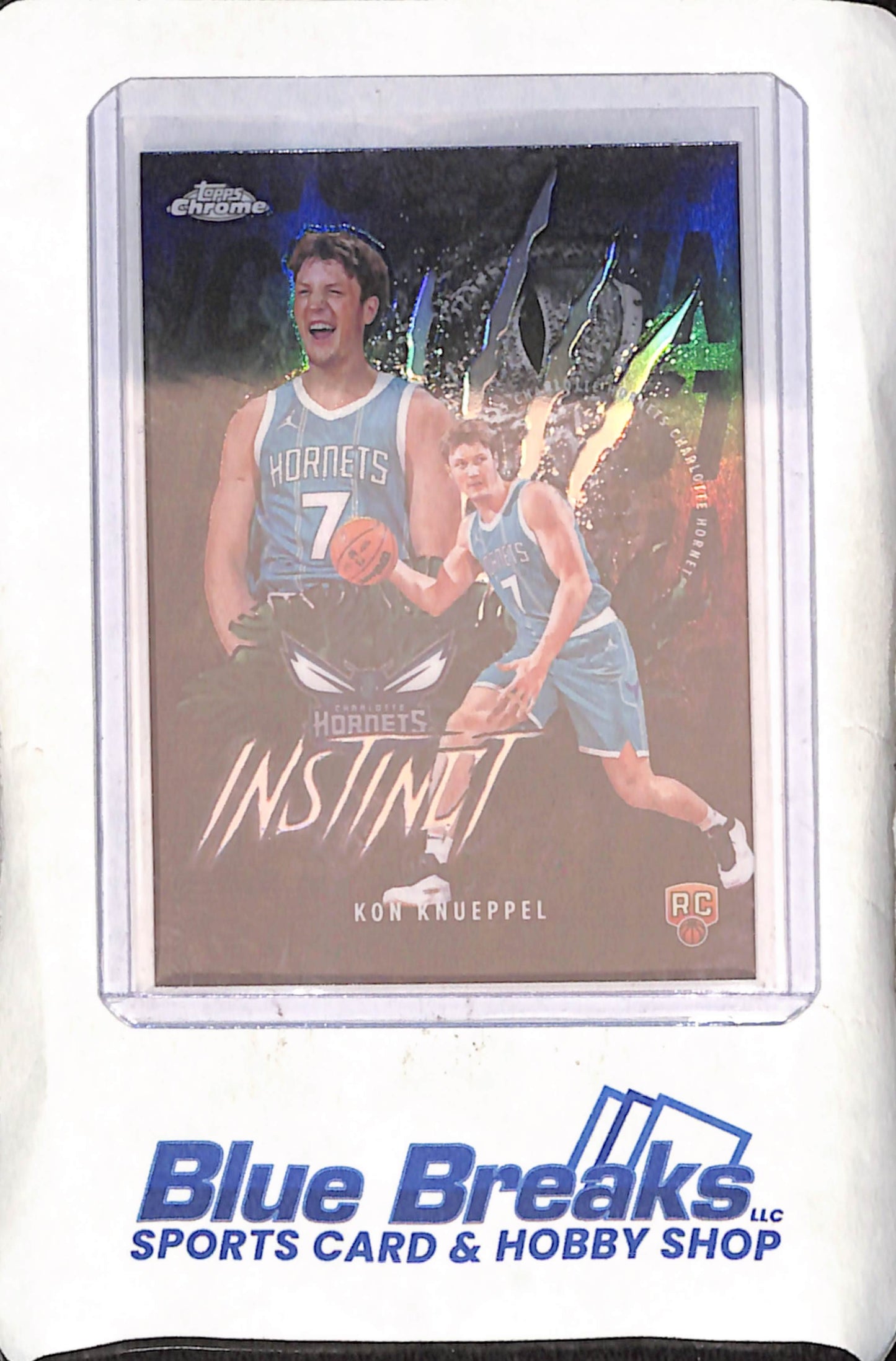 2025 Topps Chrome - Kon Knueppel - Instinct - Refractor - RC - Charlotte Hornets - Basketball - #INS-14