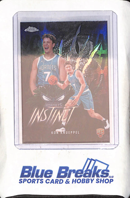 2025 Topps Chrome - Kon Knueppel - Instinct - Refractor - RC - Charlotte Hornets - Basketball - #INS-14