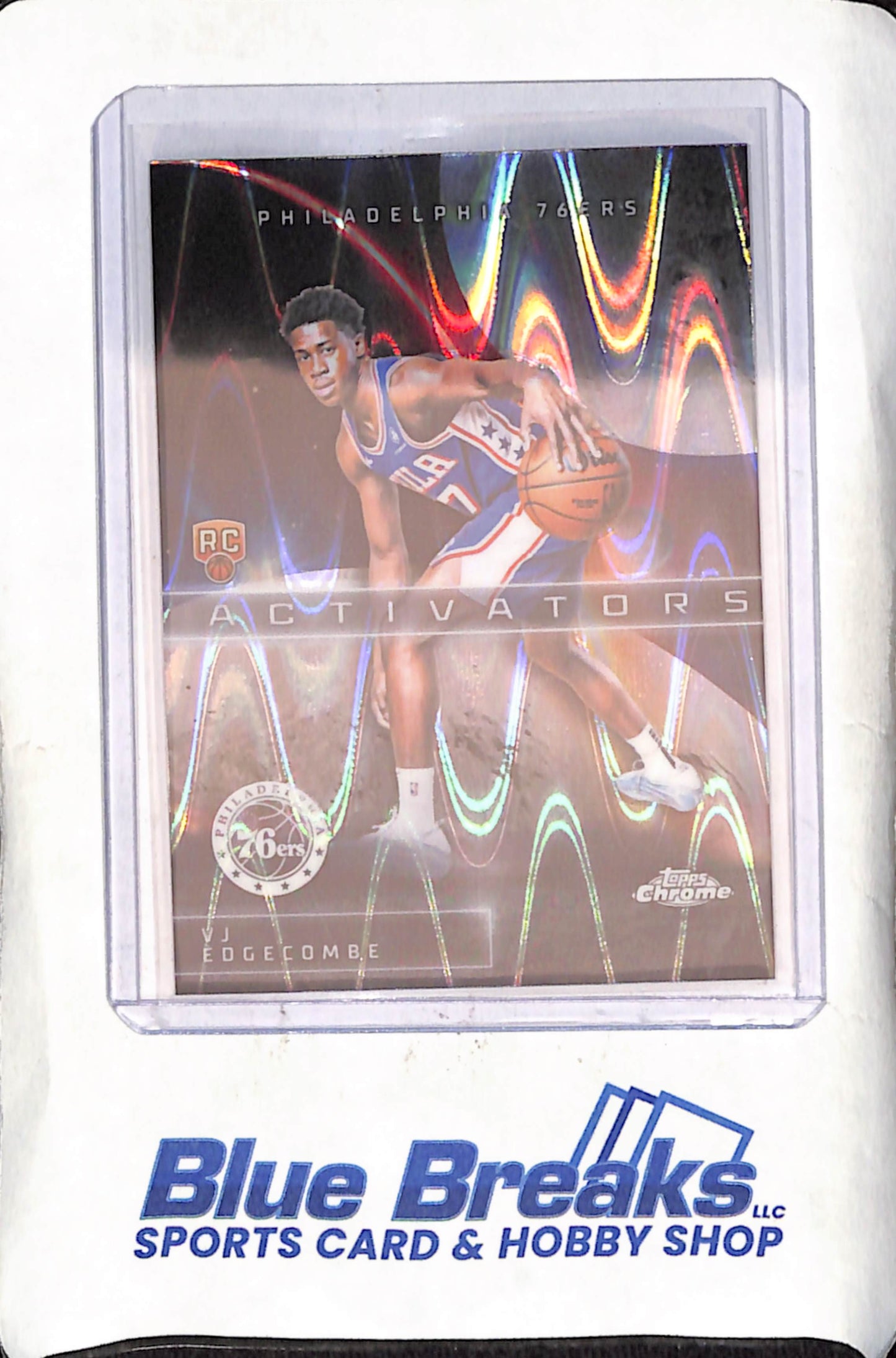 2025 Topps Chrome - VJ Edgecombe - Activators - RC - RayWave - Philadelphia 76ers - Basketball - #AC-13
