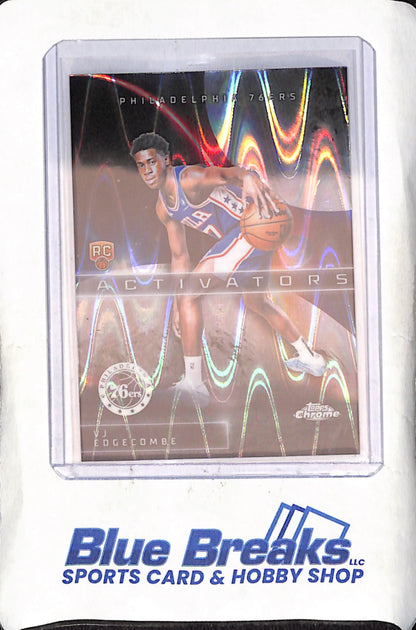 2025 Topps Chrome - VJ Edgecombe - Activators - RC - RayWave - Philadelphia 76ers - Basketball - #AC-13