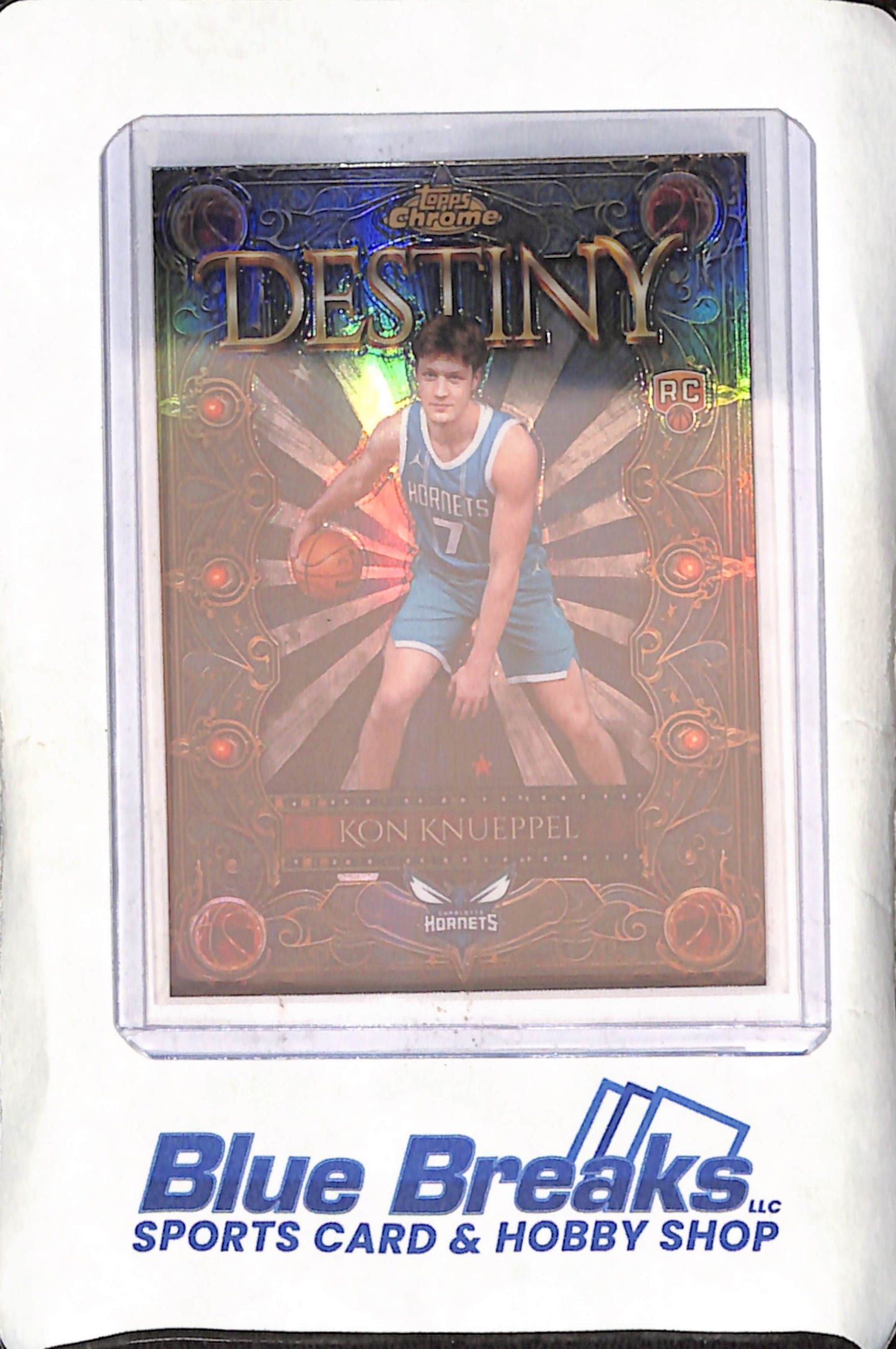 2025 Topps Chrome - Kon Knueppel - Destiny - RC - Refractor - Charlotte Hornets - Basketball - #D-4
