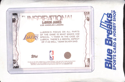 2025 Topps Chrome - LeBron James - Inspirational - RayWave Refractor - Los Angeles Lakers - Basketball - #IP-1