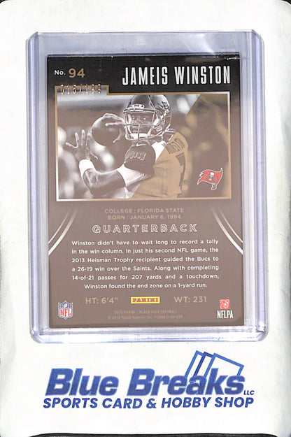 2015 Panini Black Gold - Jameis Winston - RC - 15/199 - Tampa Bay Buccaneers - Football - #148