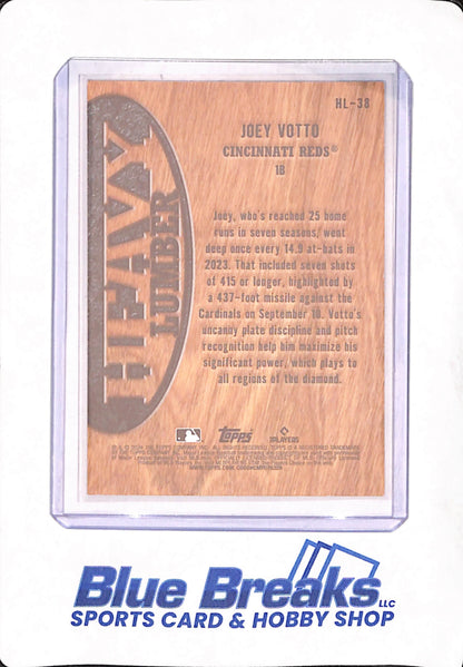 2024 Topps - Joey Votto - Baseball - Cincinnati Reds - Heavy Lumber - #HL38