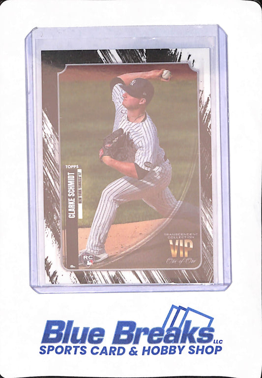 2021 Topps Transcendent Collection VIP - Clarke Schmidt - Baseball - New York Yankees - One of One - RC - #VIP-20