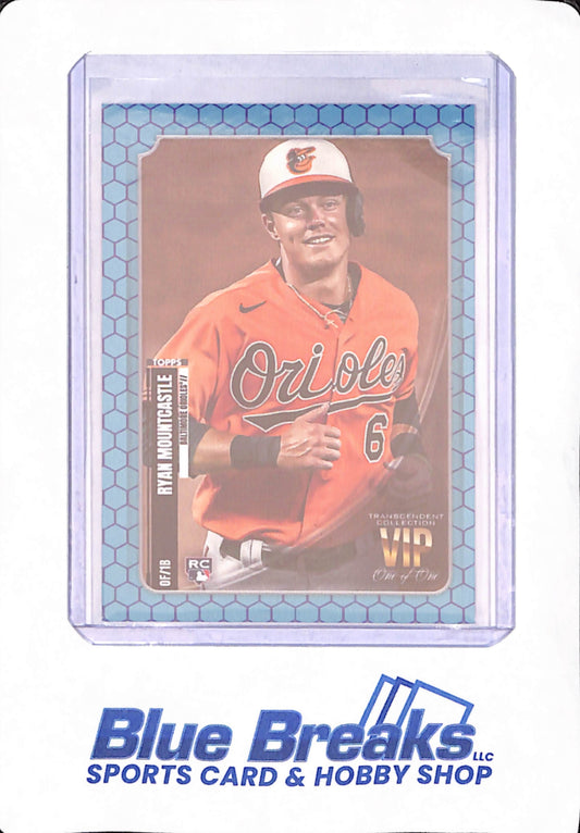 2021 Topps Transcendent Collection VIP - Ryan Mountcastle - Baseball - Baltimore Orioles - One of One - RC - #VIP-13