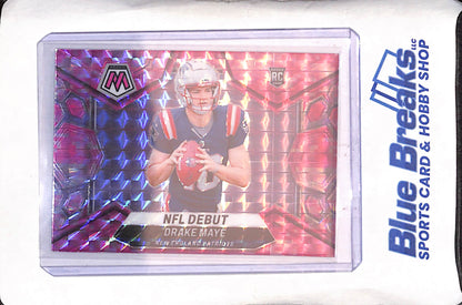 2024 Panini Mosaic - Drake Maye - Pink Camo NFL Debut - RC - New England Patriots - Football - #273