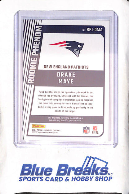 2024 Panini Donruss - Drake Maye - Rookie Phenom - Relic - New England Patriots - Football - #RPJ-DMA