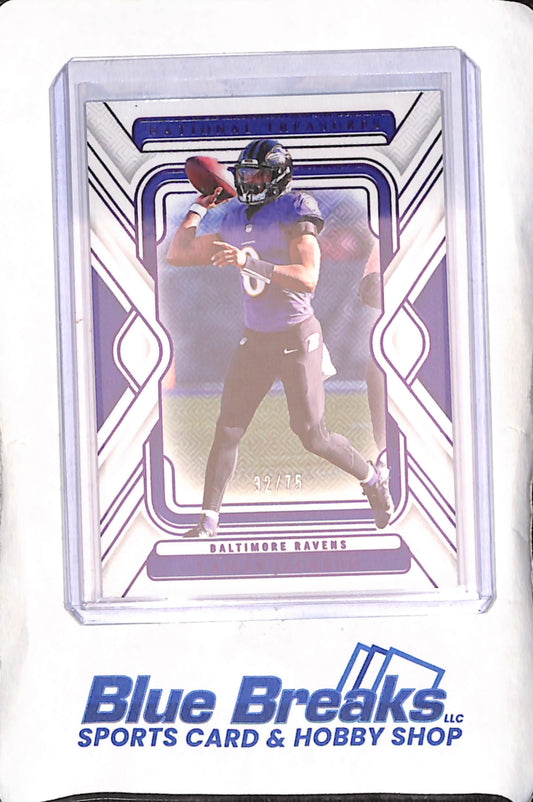 2024 National Treasures - Lamar Jackson - 32/75 - Baltimore Ravens - Football - #7