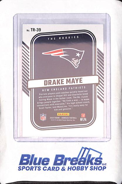 2024 Panini Donruss - Drake Maye - The Rookies - New England Patriots - Football - #TR-39