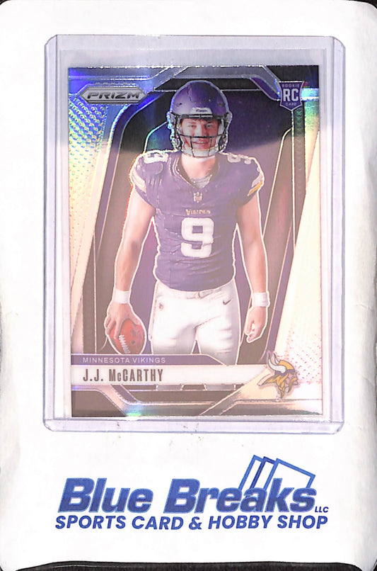2024 Panini Prizm - JJ McCarthy - Image Variation - Silver - RC - Minnesota Vikings - Football - #13