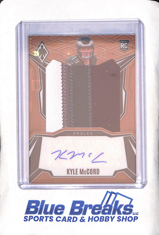 2025 Panini Phoenix - Kyle McCord - Jumbo Relic Pandora -Autograph -RC - 36/199 - Philadelphia Eagles - Footaball - #RPS-KMD