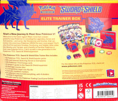 Pokemon TCG - Sword & Shield Zamazenta Elite Trainer Box - Sealed Wax
