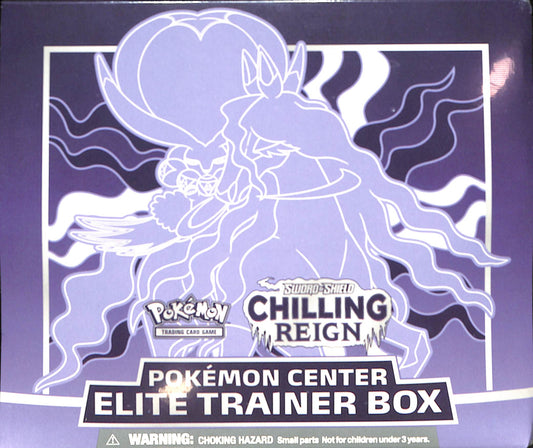 Pokemon Sword & Shield: Chilling Reign Pokemon Center Elite Trainer Box - PURPLE - Sealed Wax