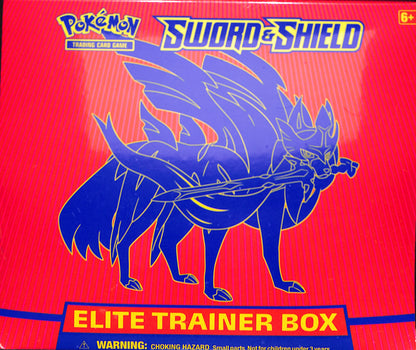 Pokemon TCG - Sword & Shield Zamazenta Elite Trainer Box - Sealed Wax