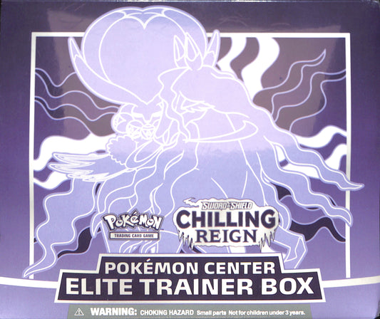 Chilling Reign Pokemon Center Elite Trainer Box - Shadow Rider Calyrex (Exclusive) - Chilling Reign - Sealed Wax