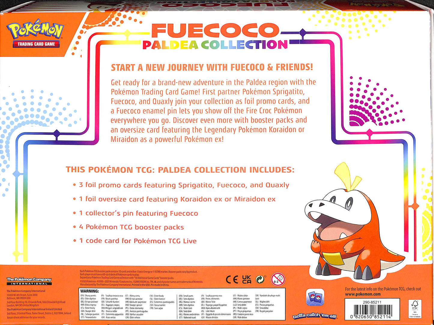 Paldea Collection [Fuecoco/Koraidon ex] - Miscellaneous Cards & Products (MCAP) - Pokemon - Sealed Wax