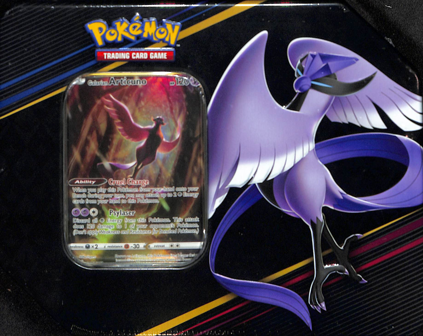 Crown Zenith Tin [Galarian Zapdos][Galarian Articuno] - Crown Zenith (CRZ) - Pokemon - Sealed Wax