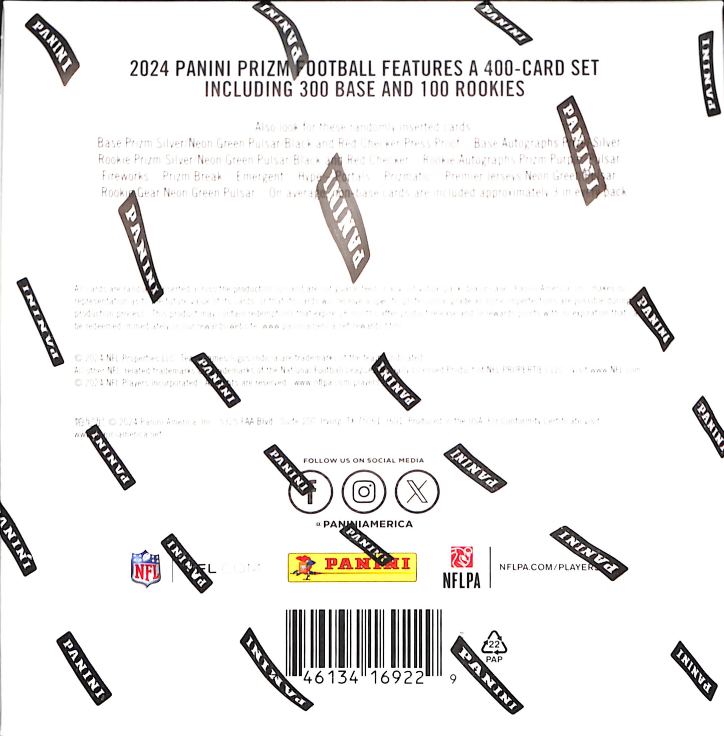 2024 Panini Prizm Football Mega Box (Neon Green Pulsar) - Sealed Wax