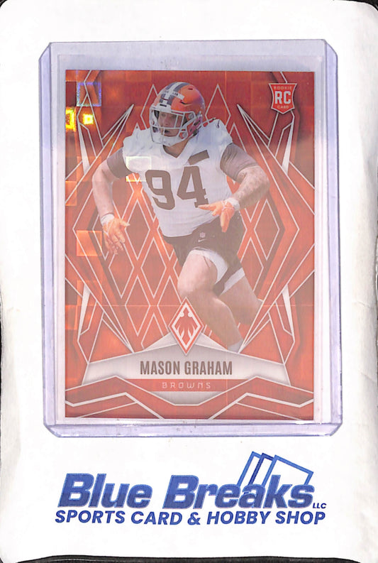 2025 Panini Phoenix - Mason Graham - Orange Pandora - RC - 61/189 - Cleveland Browns - Football - #162