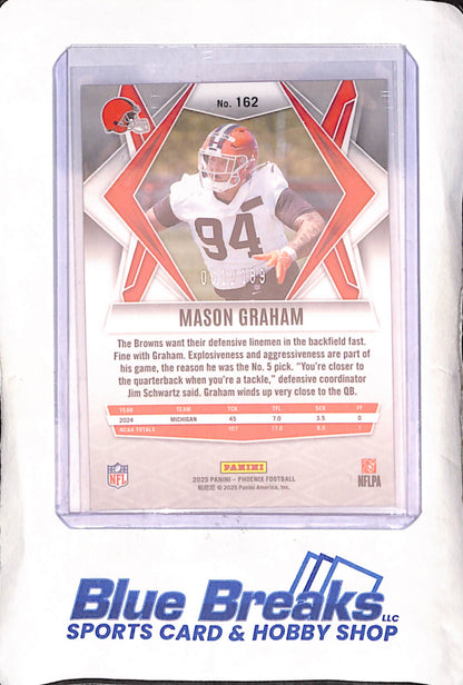 2025 Panini Phoenix - Mason Graham - Orange Pandora - RC - 61/189 - Cleveland Browns - Football - #162