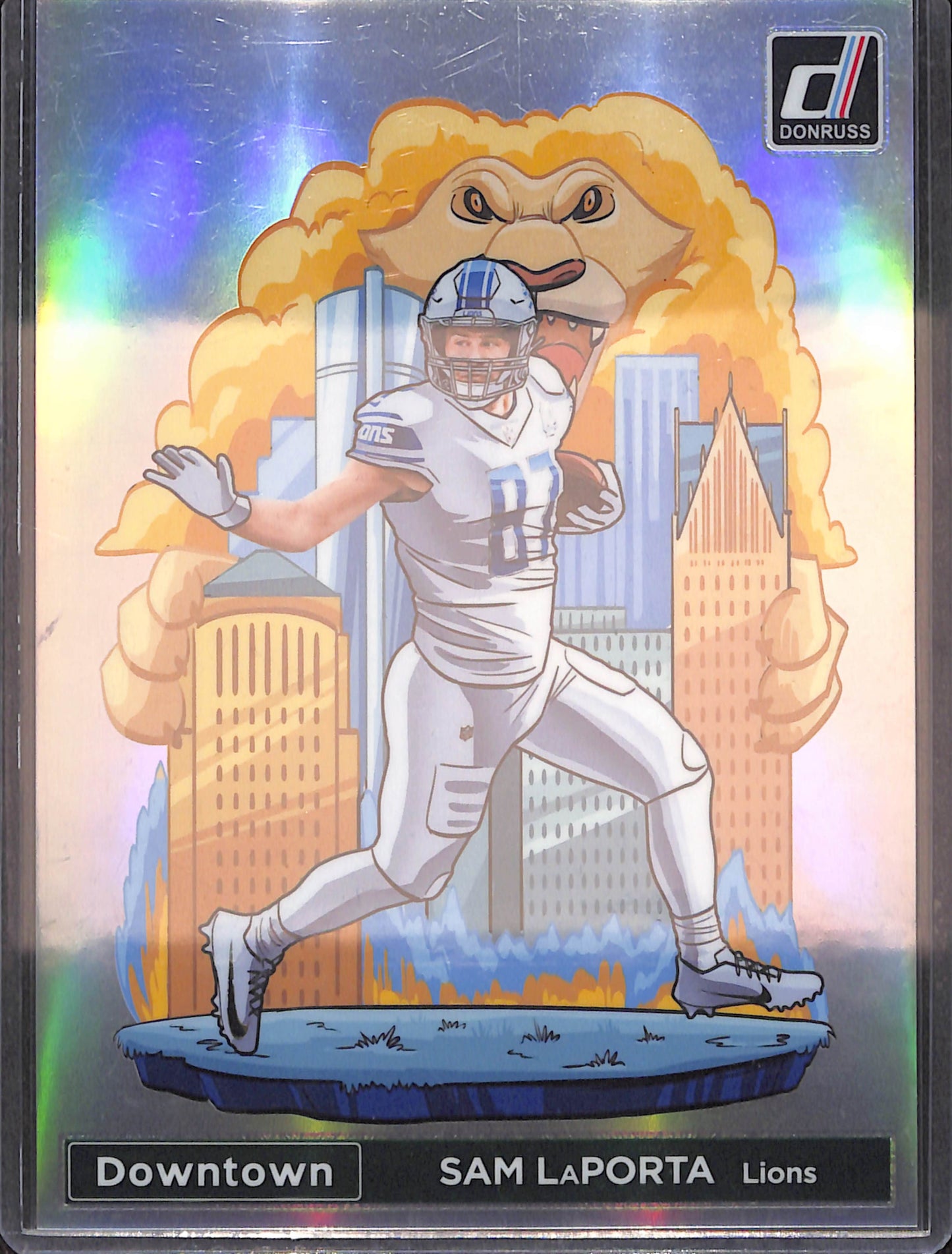 2024 Panini Donruss - Sam LaPorta - Downtown - Oversized - Detroit Lions - Football - #6