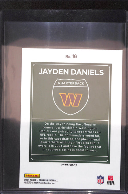 2024 Panini Donruss - Jayden Daniels - Downtown - Oversized - RC - Washington Commanders - Football - #16