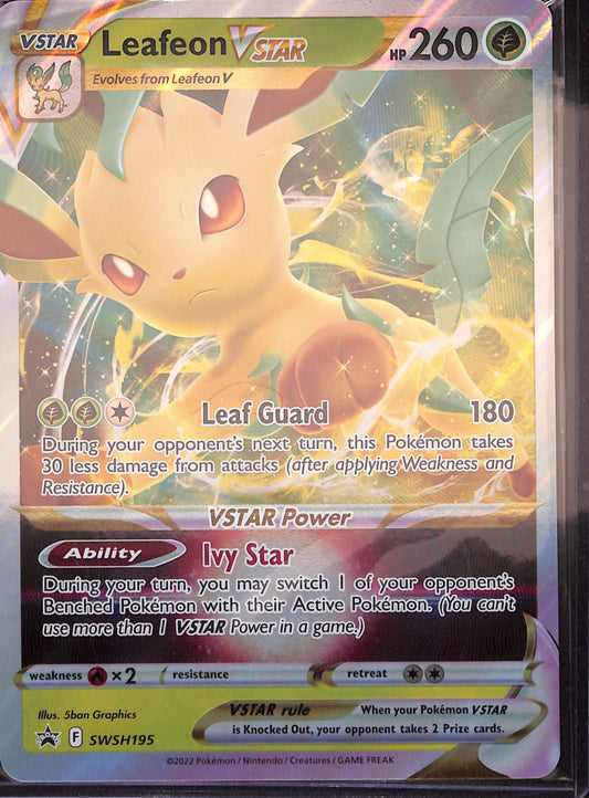 2022 Pokemon - Leafeon VStar - Jumbo Promo - SWSH195