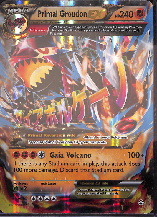 2014 Pokemon - Primal Groudon EX - Jumbo - 86/160
