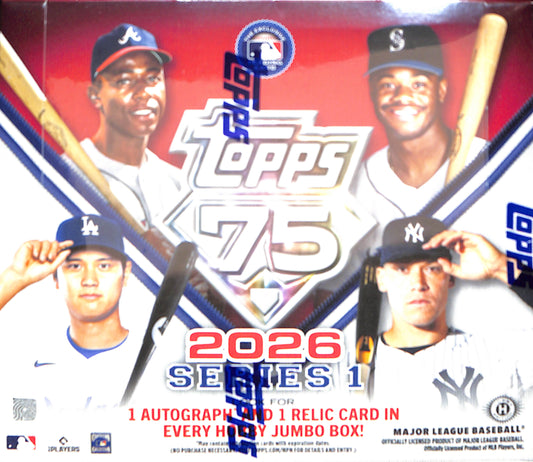 2026 Topps Series One Baseball Jumbo Box - Sealed Wax