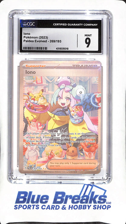 2023 Pokemon - Iono - Paldea Evolved - CGC 9 - 269/193