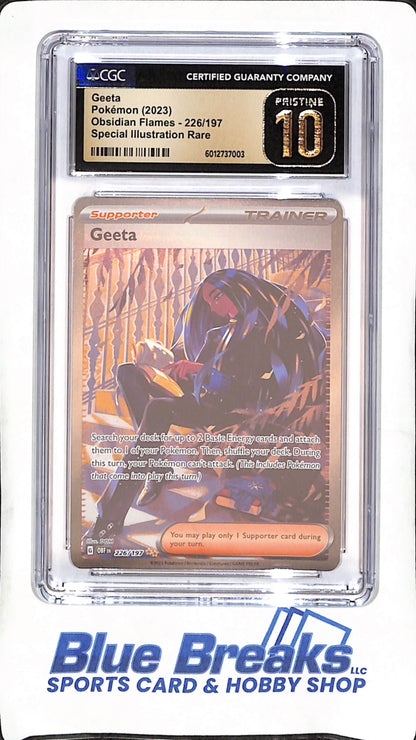 2023 Pokemon - Geeta - Obsidian Flames - Special Illustration Rare - CGC Pristine 10 - 226/197