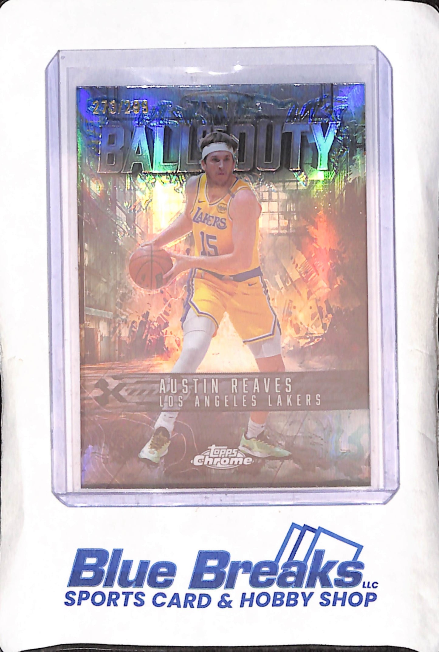 2025 Topps Chrome - Austin Reaves - Ball of Duty - 273/299 - Los Angeles Lakers - Basketball - #BD-1