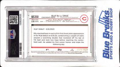 2024 Topps Update - Elly De La Cruz - Gold - RC - 1429/2024 - PSA 10 - Cincinnati Reds - Baseball - #US350
