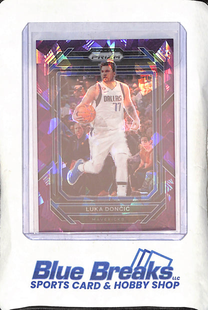 2022-23 Panini Prizm - Luka Doncic - Purple Ice - Dallas Mavericks - 52/149 - Basketball - #196