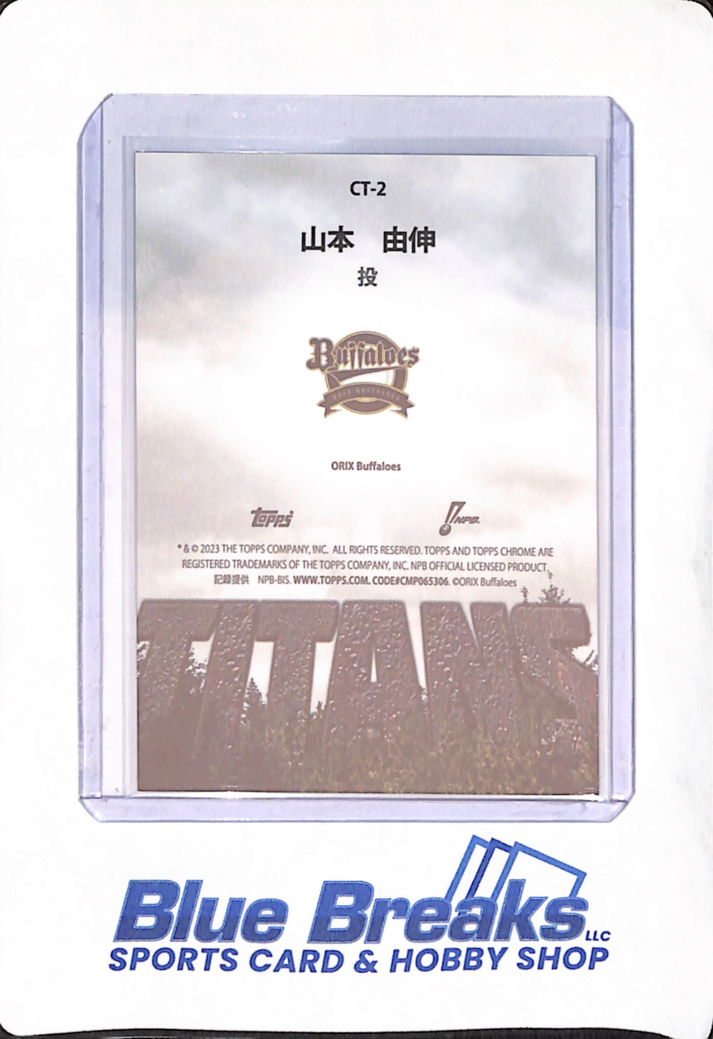 2023 Topps Chrome NPB - Yoshinobu Yamamoto - Orix Buffaloes - Japanese - Baseball -#CT-2