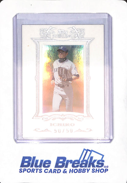 2007 Topps Sterling - Ichiro Suzuki - Seattle Mariners - Baseball - White Suede - 50/50 - #50