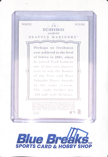 2007 Topps Sterling - Ichiro Suzuki - Seattle Mariners - Baseball - White Suede - 50/50 - #50