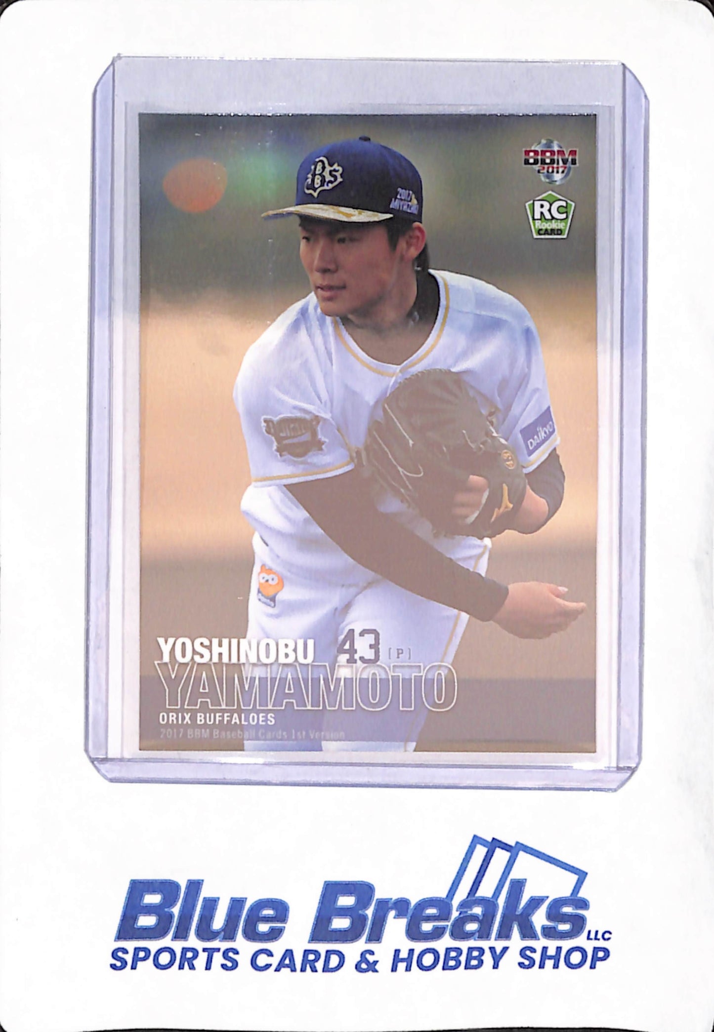 2017 BBM Baseball Cards 1st Edition - Yoshinobu Yamamoto - Orix Buffaloes - Japanese - Baseball - RC - #157