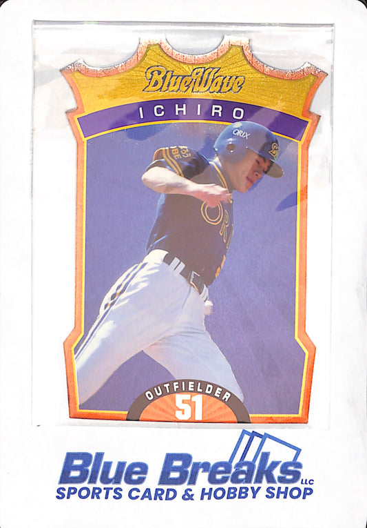 Calbee Cards Die-Cut - Ichiro Suzuki - Orix Blue Wave - Japanese - Baseball - #CD08