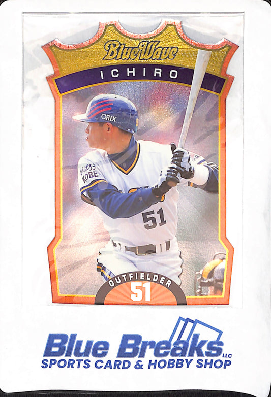 Calbee Cards Die-Cut - Ichiro Suzuki - Orix Blue Wave - Japanese - Baseball - #CD24