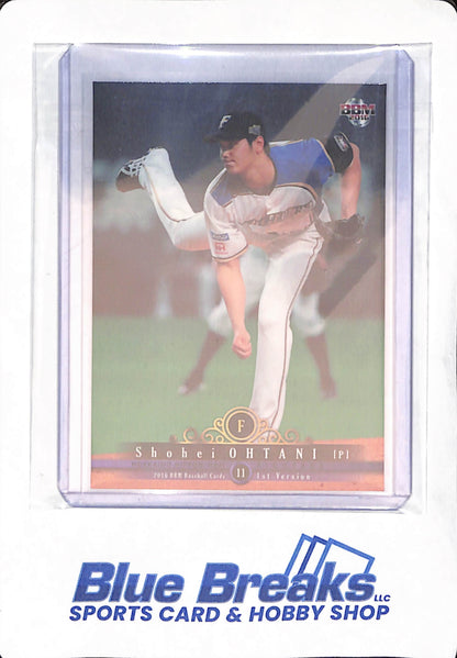 2016 BBM Baseball Cards 1st Version - Shohei Ohtani - Hokkaido Nippon-Ham Fighters - Japanese - Baseball - Pacific League - #029