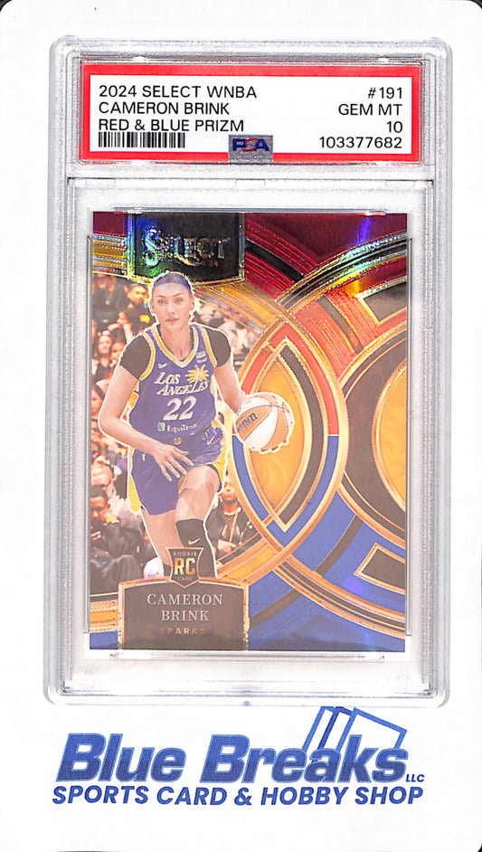 2024 Select WNBA - Cameron Brink - Los Angeles Sparks - Basketball - Red & Blue Prizm - PSA GEM MT 10 = 234/399 - #191