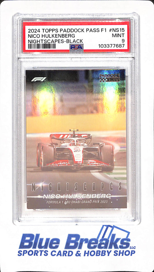 2024 Topps Paddock Pass F1 - Nico Hulkenberg - Moneygram HAAS - F1 - Nightscapes Black - 25/25 - PSA MINT 9 - #NS15