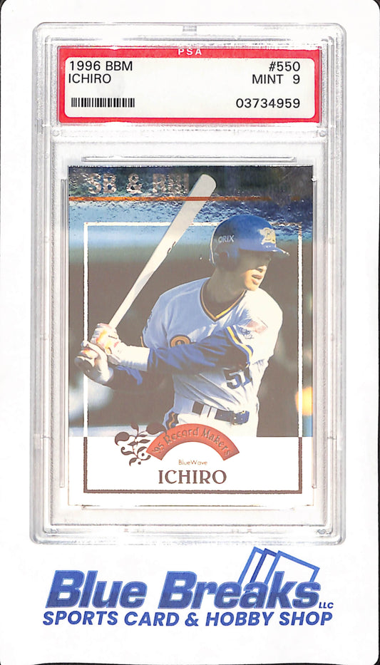 1996 BBM - Ichiro Suzuki - Orix Blue Wave - Japanese - Baseball - SB & RBI - PSA MINT 9 - #550