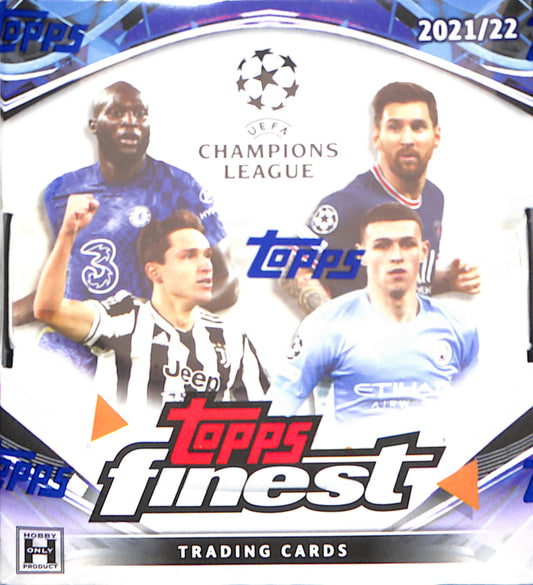 2021/22 Topps Finest UEFA Champions League Soccer Hobby Box - Sealed Wax